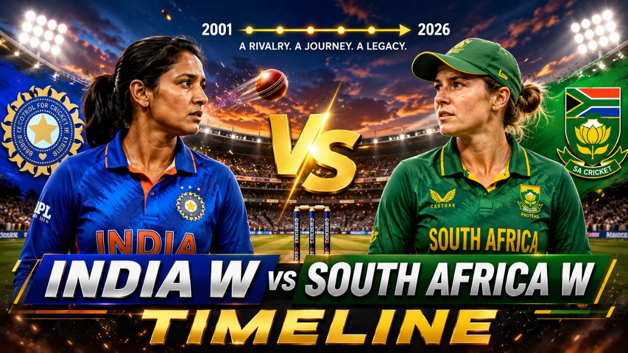 India Women's National Cricket Team vs South Africa Women's National Cricket Team Timeline