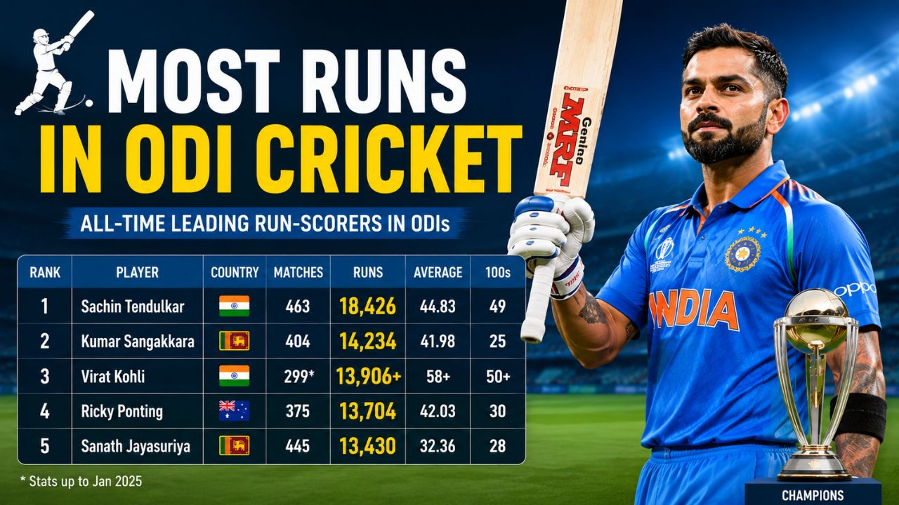 Most Runs in ODI