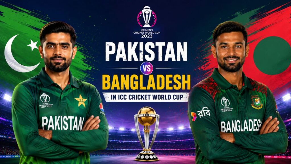 Pakistan vs Bangladesh in ICC Cricket World Cup