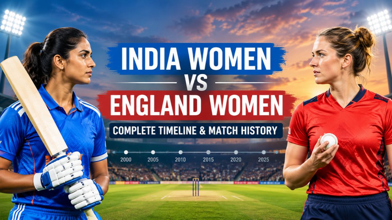 India Women's National Cricket Team vs England Women's National Cricket Team Timeline
