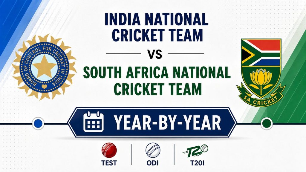 India National Cricket Team vs South Africa National Cricket Team Timeline Year-by-Year