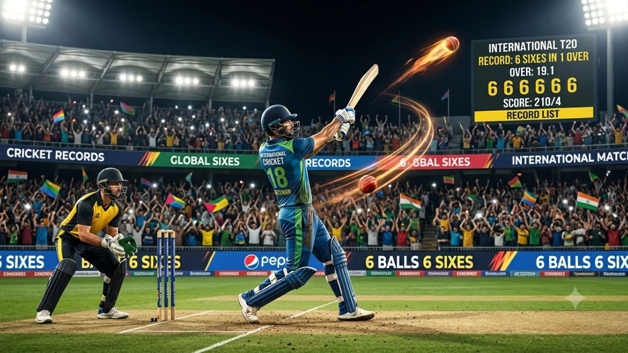 6 Ball 6 Sixes Record List International Cricket