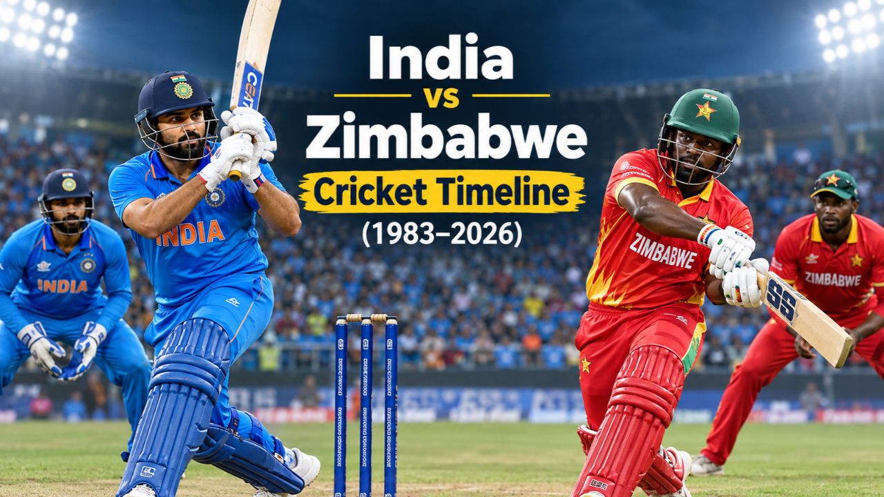 India National Cricket Team vs Zimbabwe National Cricket Team Timeline